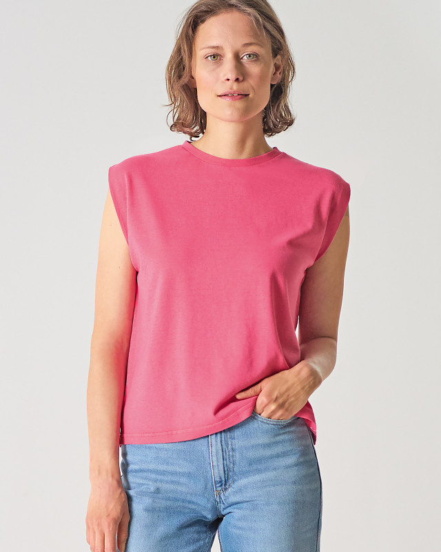 HempAge Hanf Top - Farbe hibiscus aus Hanf und Bio-Baumwolle